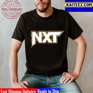WWE NXT New Logo Black And Gold Vintage T-Shirt
