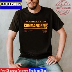 Washington Commanders Sideline Infograph Lock Up Performance Vintage T-Shirt