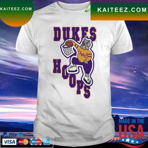 White Dunking Dukes JMU T-shirt