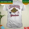 World series 2001 Arizona diamondbacks and new york yankees baseball us flag T-shirt