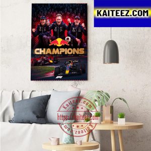 2022 Constructors Champions Is Oracle Red Bull Racing F1 Team Art Decor Poster Canvas
