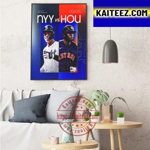 2022 MLB ALCS Is Set New York Yankees vs Houston Astros Art Decor Poster Canvas