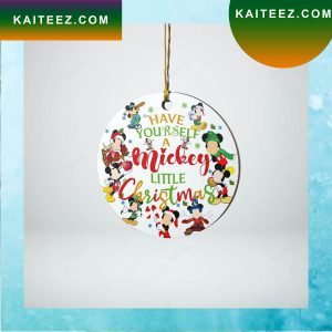 2022 Disney Characters Merry Christmas Ornament