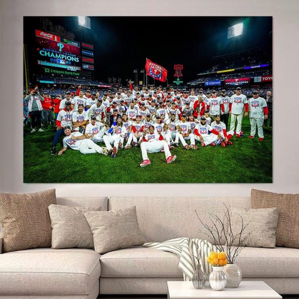 2022 National League Champions Are Philadelphia Phillies Advanced World Series Art Decor Poster Canvas