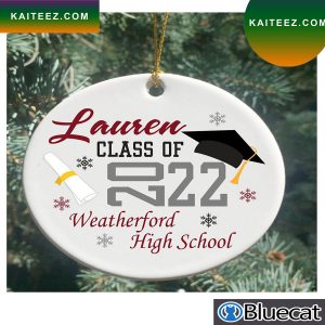 2022 Personalized Class Of 2022 Graduation Senior Year Christmas Ornament