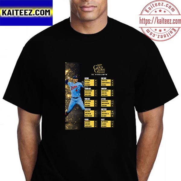 2022 Rawlings Sports Gold Glove Award AL Finalists Vintage T-Shirt