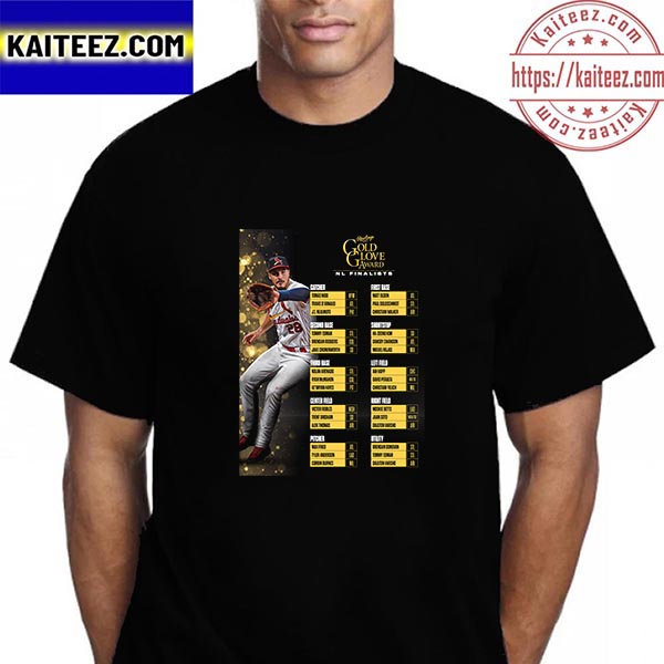 2022 Rawlings Sports Gold Glove Award NL Finalists Vintage T-Shirt