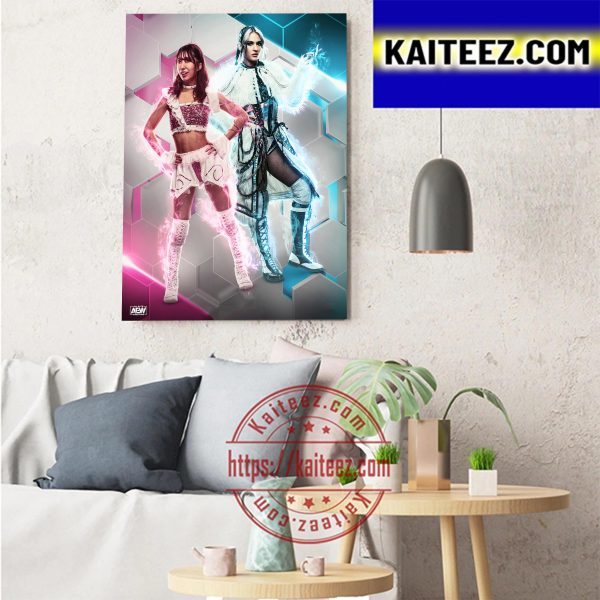 AEW Dynamite Riho vs Jamie Hayter Art Decor Poster Canvas