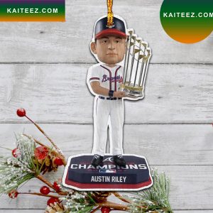 Austin Riley Atlanta Braves World Series 2022 Champions Christmas Ornament