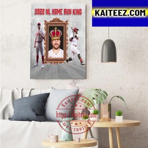 Aaron Johnson Is 2022 NL Home Run King Art Decor Poster Canvas