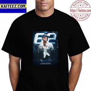 Aaron Judge 62 HRs Is Most HR In A Single Season In American League History Vintage T-Shirt