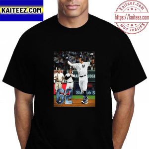 Aaron Judge Breaks The All Time AL Home Run Record With 62 HR Vintage T-Shirt