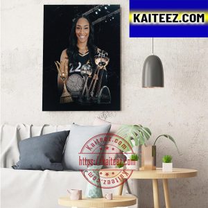 Aja Wilson All Title Of The Year Art Decor Poster Canvas