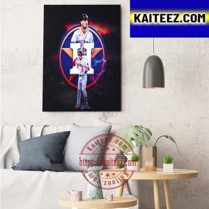 Alex Bregman Houston Astros Into The MLB Postseason Art Decor Poster Canvas