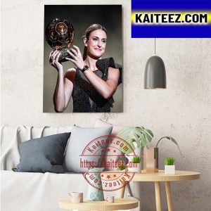 Alexia Putellas Barcelona Player Winner Womens Ballon d’Or 2022 Art Decor Poster Canvas