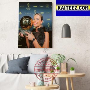 Alexia Putellas Winner Womens Ballon d’Or 2022 Art Decor Poster Canvas