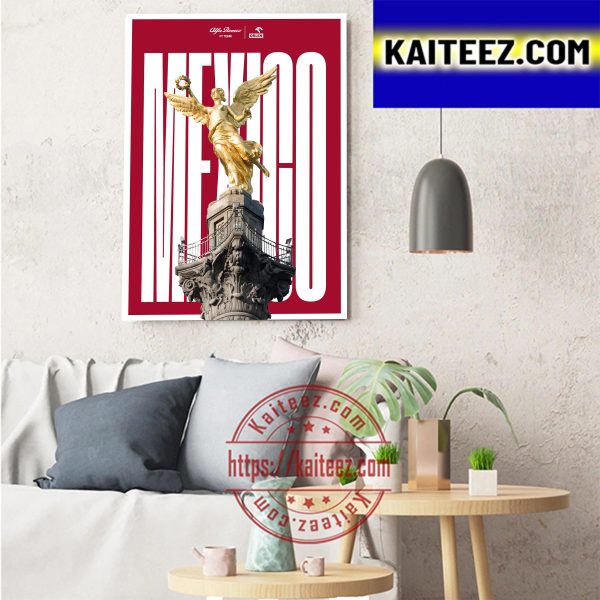 Alfa Romeo F1 Team ORLEN Poster For The 2022 Mexico City GP Art Decor Poster Canvas