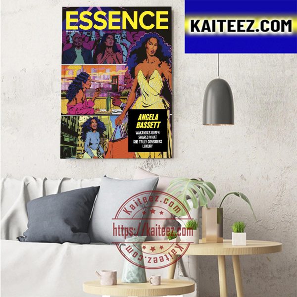 Angela Bassett Wakanda’s Queen Forever On Brand New Essence Cover Art Decor Poster Canvas