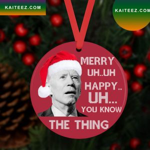 Anti Joe Biden Funny Christmas Hilarious Gift Idea For Republicans Christmas Ornament