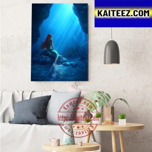 Ariel In The Little Mermaid Of Disney Art Decor Poster Canvas