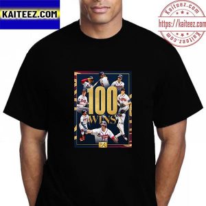 Atlanta Braves 100 Wins In MLB Vintage T-Shirt