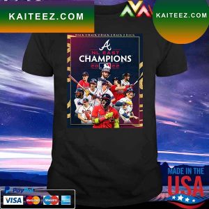 Atlanta Braves 2022 National League East Champions back to back T-shirt