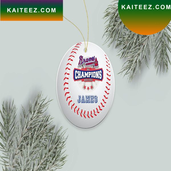 Atlanta Braves Baseball World Series Christmas Ornament