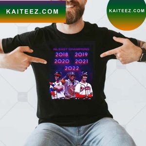 Atlanta Braves NL East Champions 2018-2022 Back to back T-shirt