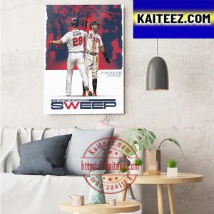 Atlanta Braves NL East Showdown Sweep Art Decor Poster Canvas