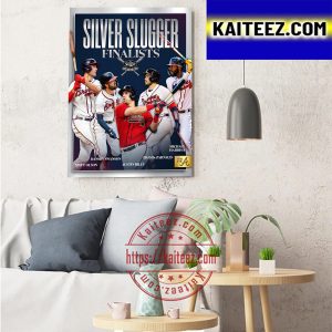Atlanta Braves With Five Silver Slugger Award Finalists Art Decor Poster Canvas