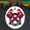 Atlanta Braves Stadium 2 Layered Wood Christmas Ornament