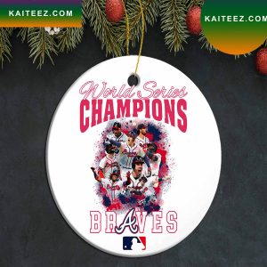 Atlanta Braves World Series Champions 2022 MLB Christmas Ornament