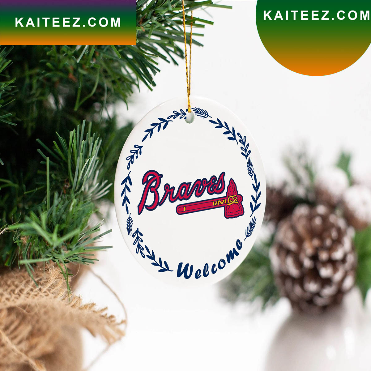 Atlanta Braves World Series Christmas Ornament Kaiteez