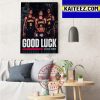 Atlanta Falcons x Atlanta Hawks Good Luck Season Art Decor Poster Canvas