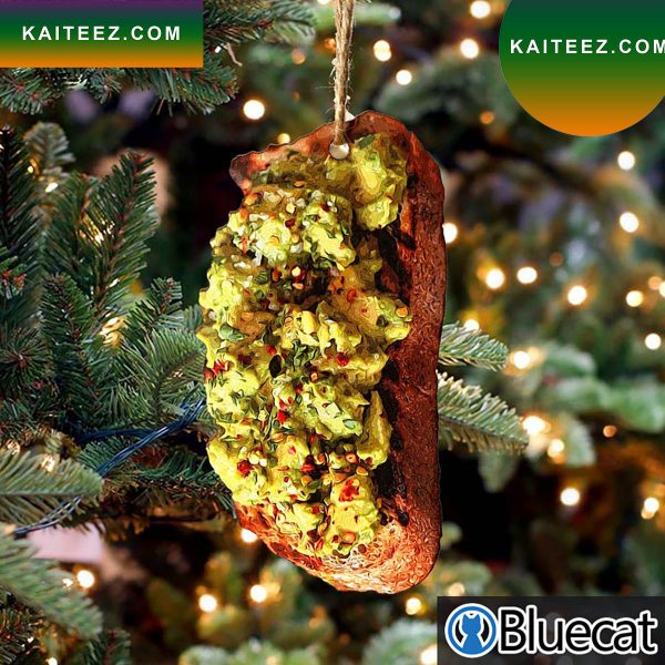 Avocado Toast Christmas Ornament