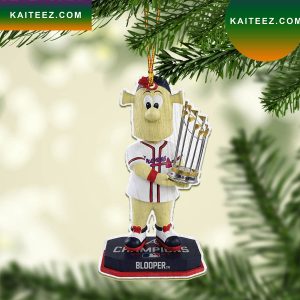 Blooper Atlanta Braves World Series 2022 Champions Christmas Ornament