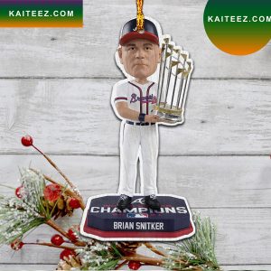 Brian Snitker Atlanta Braves World Series 2022 Christmas Ornament