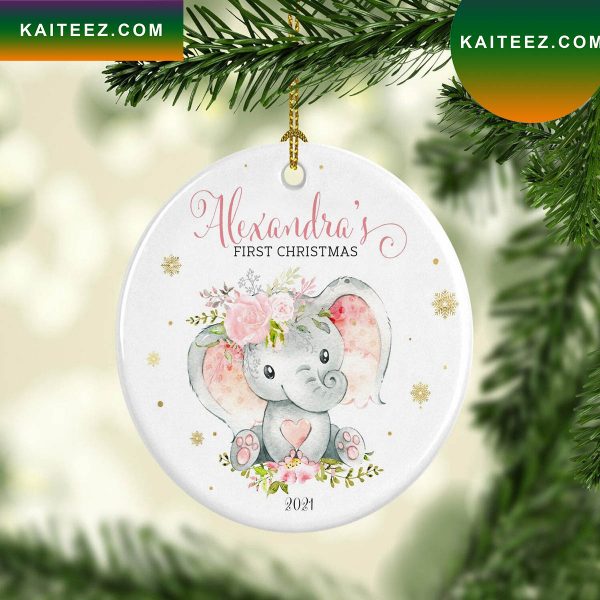 Baby First 2022 Personalized Baby Name Christmas Ornament