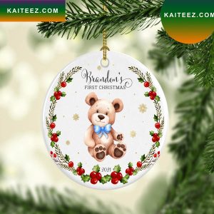 Baby First Christmas 2022 Personalized Baby Name Gift Christmas Ornament