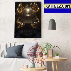 Ballon d’Or France Football 2022 Art Decor Poster Canvas