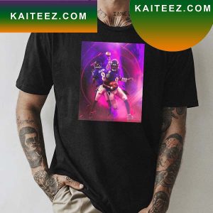 Baltimore Ravens Lamar Jackson They Done Woke The Demon Up Fan Gifts T-Shirt