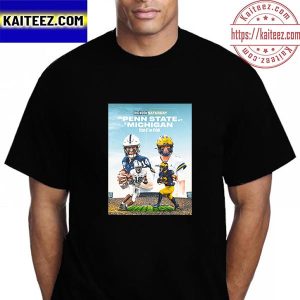 Big Noon Saturday Michigan Football Vs Penn State Football Vintage T-Shirt