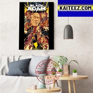 Black Adam DC Cinematic Universe Art Decor Poster Canvas