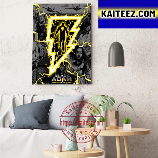 Black Adam DC Comics Art Decor Poster Canvas