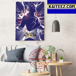 Black Adam Power Born From Rage DC Comics Art Decor Poster Canvas