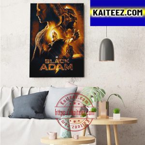 Black Adam The Hierarchy Of Power Has Changed Forever DC Comics 2022 Movie Art Decor Poster Canvas