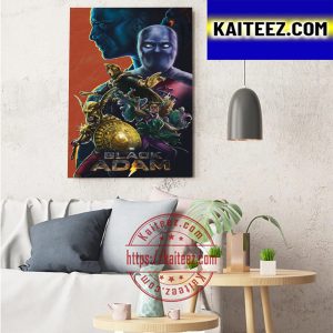 Black Adam and Justice Society DC The Movie Art Decor Poster Canvas