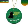Black Cat Christmas Tree Keepsake Christmas Ornament