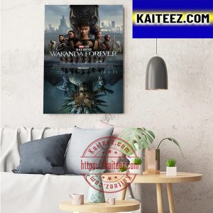 Black Panther Wakanda Forever Of Marvel Studios Art Decor Poster Canvas