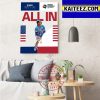 Bobby Witt Jr All In For Team USA At 2023 World Baseball Classic Art Decor Poster Canvas